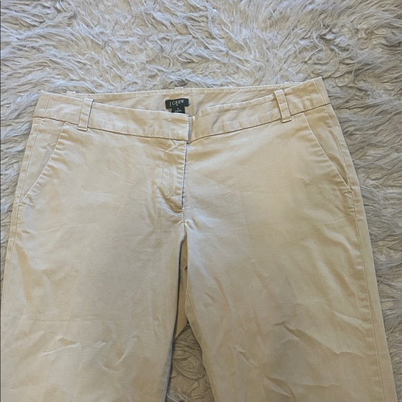 J. Crew City Fit Tan Cotton Stretch Capris‎ - Picture 2 of 6